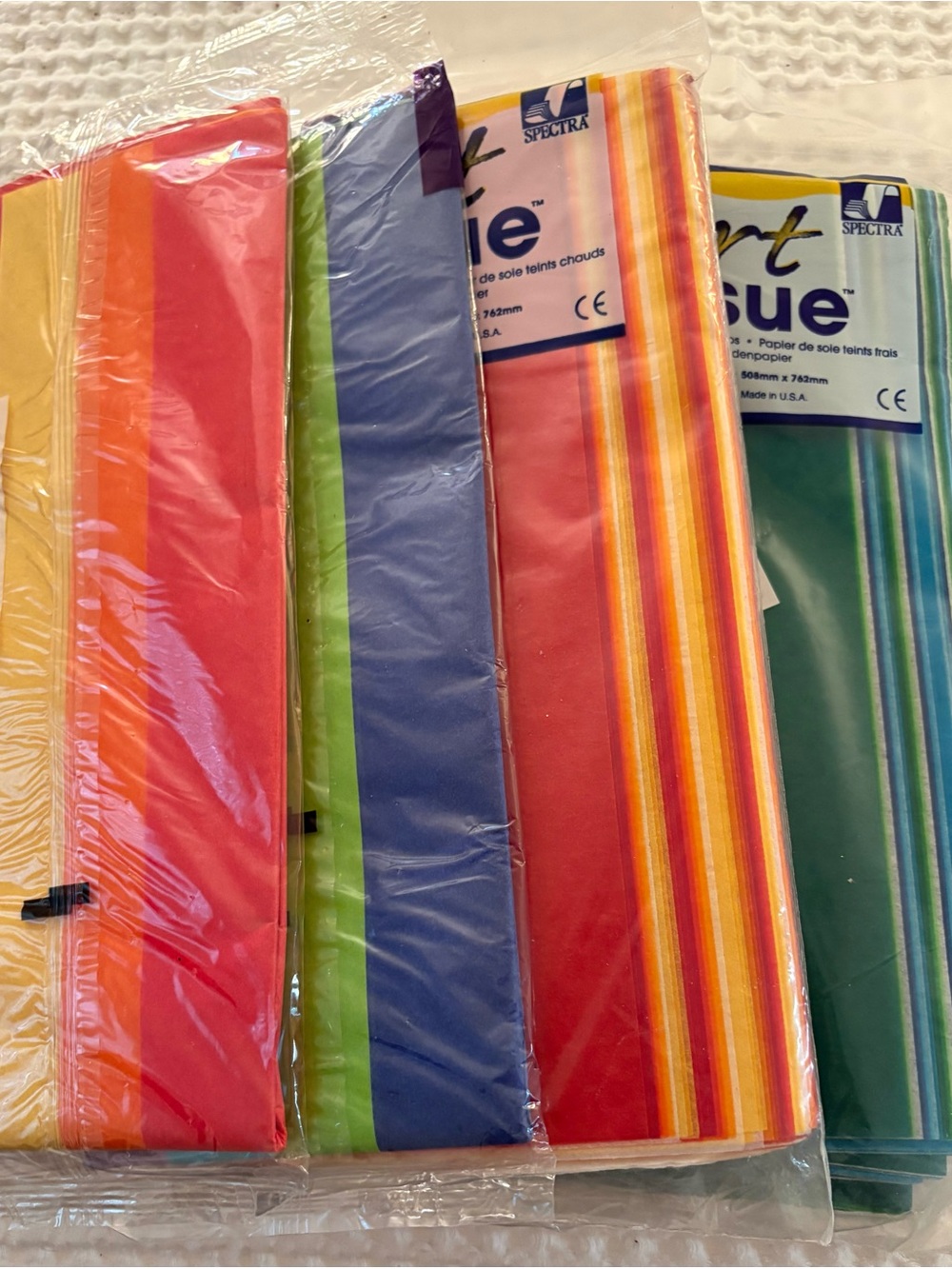 Multicolor Tissue Paper Assorted Colors - Pack of Party Sheets